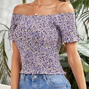 Nice purple floral shirt